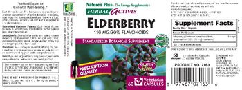 Nature's Plus Herbal Actives Elderberry 110 mg - 