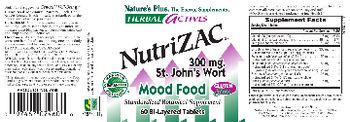 Nature's Plus Herbal Actives NutriZAC - standardized botanical supplement