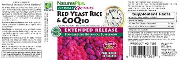 Nature's Plus Herbal Actives Red Yeast Rice & CoQ10 Extended Release - standardized botanical supplement