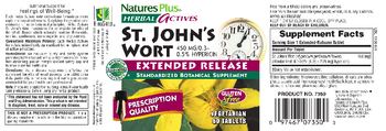 Nature's Plus Herbal Actives St. John's Wort 450 mg/0.3-0.5% Hypericin - standardized botanical supplement