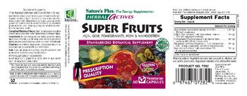Nature's Plus Herbal Actives Super Fruits Acai, Goji, Pomegranate, Noni & Mangosteen - standardized botanical supplement