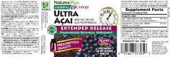 Nature's Plus Herbal Actives Ultra Acai 1200 mg - standardized botanical supplement