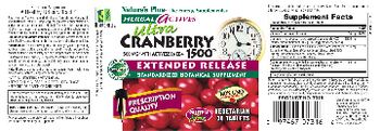 Nature's Plus Herbal Actives Ultra Cranberry 1500 1500 mg/ with Activessence - standardized botanical supplement