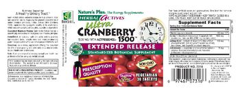 Nature's Plus Herbal Actives Ultra Cranberry 1500 1500 mg - standardized botanical supplement