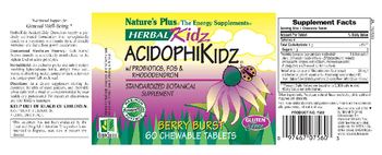 Nature's Plus Herbal Kidz AcidophiKidz - standardized botanical supplement