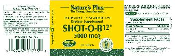 Nature's Plus High Potency Shot-O-B12 5000 mcg - supplement