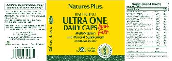 Nature's Plus High Potency Ultra One Daily Caps with Beta-Carotene - multivitamin and mineral supplement