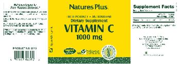 Nature's Plus High Potency Vitamin C 1000 mg - supplement