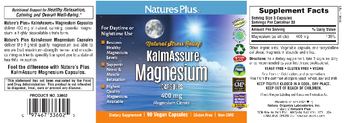 Nature's Plus KalmAssure Magnesium 400 mg - supplement