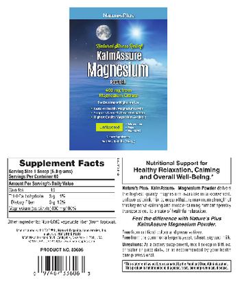 Nature's Plus KalmAssure Magnesium Powder Unflavored - supplement