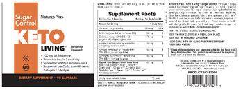 Natures Plus Keto Living Sugar Control - supplement