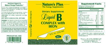 Nature's Plus Liquid B Complex With Iron - supplement