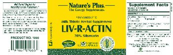 Nature's Plus Liv-R-Actin - milk thistle herbal supplement