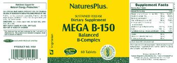 Nature's Plus Mega B-150 Balanced B-Complex - supplement