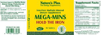 Nature's Plus Mega-Mins Hold The Iron - iron free multiple mineral supplement