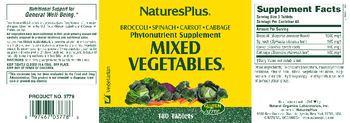 Nature's Plus Mixed Vegetables - phytonutrient supplement