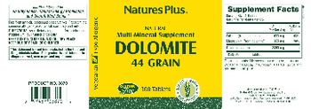 Nature's Plus Natural Dolomite 44 Grain - multimineral supplement