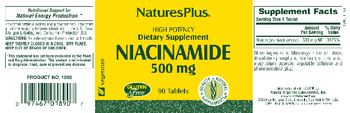 Nature's Plus Niacinamide 500 mg - supplement