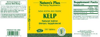 Nature's Plus Nova Scotia And Pacific Kelp - natural iodine supplement