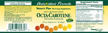 Nature's Plus Octa-Carotene with Lutein & Lycopene - supplement