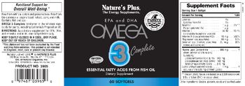 Nature's Plus Omega 3 Complete - supplement