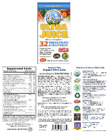 Nature's Plus Organic Ultra Juice - multinutrient supplement