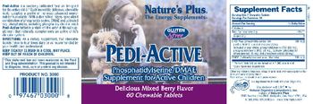 Nature's Plus Pedi-Active Delicious Mixed Berry Flavor - phosphatidylserinedmae supplement for active children