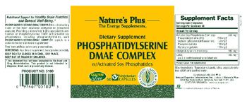 Nature's Plus Phosphatidylserine DMAE Complex W/ Activated Soy Phosphatides - supplement