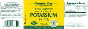 Nature's Plus Potassium 99 mg - supplement
