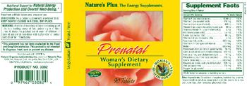 Nature's Plus Prenatal - womans supplement