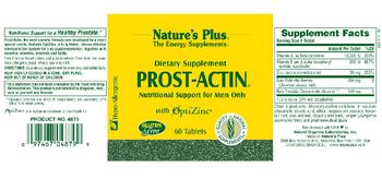 Nature's Plus Prost-Actin - supplement
