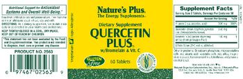 Nature's Plus Quercetin Plus W/Bromelain & Vit. C - supplement