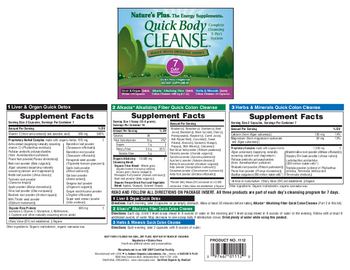 Nature's Plus Quick Body Cleanse Liver & Organ Quick Detox - supplement