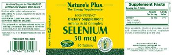 Nature's Plus Selenium 50 mcg - supplement