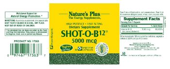 Nature's Plus Shot-O-B12 5000 mcg - supplement