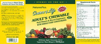 Nature's Plus Source Of Life Adult's Chewable Delicious Apple Cinnamon Flavor - multivitamin mineral supplement
