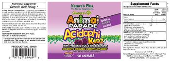 Nature's Plus Source Of Life Animal Parade AcidophiKidz Natural Berry Flavor - children s chewable supplement with whole food concentrates