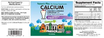 Nature's Plus Source Of Life Animal Parade Calcium Natural Vanilla Sundae Flavor - childrens chewable supplement with whole food concentrates