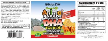 Nature's Plus Source Of Life Animal Parade Children's Chewable DHA for Kids Natural Cherry Flavor - omega3 fatty acid supplement