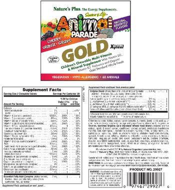 Nature's Plus Source Of Life Animal Parade Gold - childrens chewable multivitamin mineral supplement