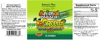 Nature's Plus Source Of Life Animal Parade KidGreenz Natural Tropical Fruit Flavor - childrens chewable supplement