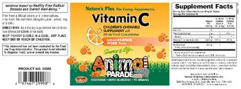 Nature's Plus Source Of Life Animal Parade Vitamin C Natural Orange Juice Flavor - childrens chewable supplement with whole food concentrates