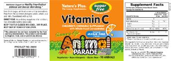 Nature's Plus Source Of Life Animal Parade Vitamin C Natural Orange Juice Flavor - childrens chewable supplement