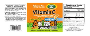 Nature's Plus Source Of Life Animal Parade Vitamin C Natural Orange Juice Flavor - childrens chewable supplement with whole food concentrates