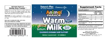 Nature's Plus Source Of Life Animal Parade Warm Milk Dreamy Vanilla - supplement