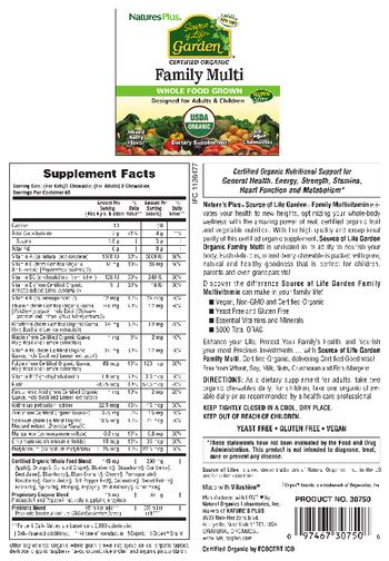 Nature's Plus Source of Life Garden Family Multi Mixed Berry Flavor - supplement