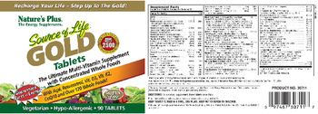 Nature's Plus Source Of Life Gold Tablets - supplement