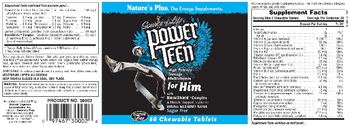 Nature's Plus Source Of Life Power Teen for Him Natural Wild Berry Flavor - 
