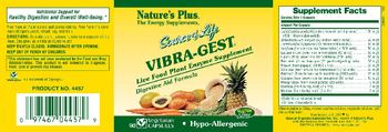Nature's Plus Source Of Life Vibra-Gest - live food plant enzyme supplement