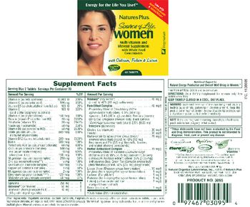 Nature's Plus Source Of Life Women - multivitamin and mineral supplement with whole food concentrates